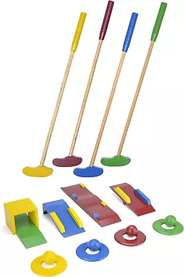 Garden Games Wooden Crazy Golf Set For Kids Children's Garden Mini Golf Course • £47.37