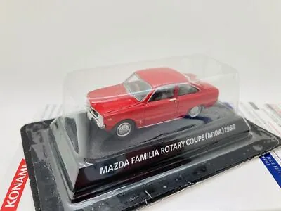 KONAMI 1:59 MAZDA FAMILIA ROTARY COUPE (M10A) 1968 Red • $142.75