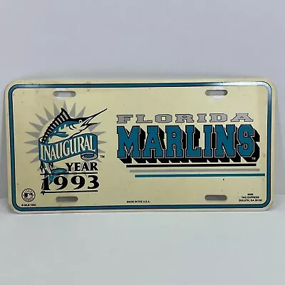 Florida Marlins License Plate Car Tag Inaugural Year 1993 • $10.99