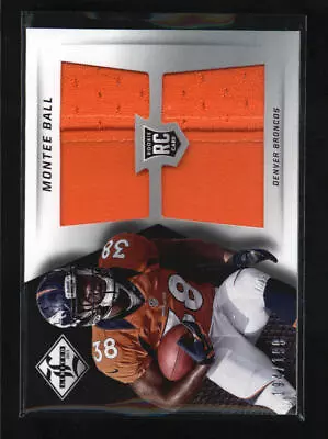 Montee Ball 2013 Panini Limited Rookie Jumbo Used Worn Jersey Rc #/199 Ad8598 • $4.99