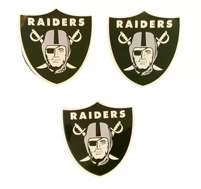 3PCS Oakland Raiders Football NFL Stickers Team Logo 2” FREE SHIPPING • $9.95