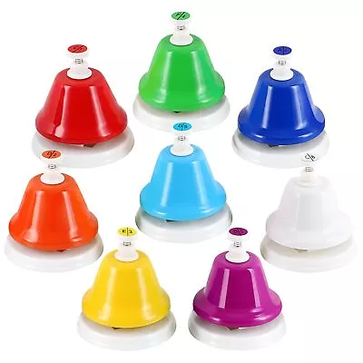 Eastrock Desk Bells Hand Bells Set 8 Note Diatonic Musical Bells For Toddlers... • $42.09