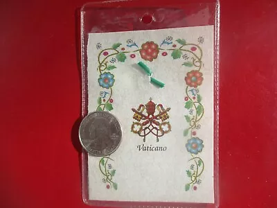 Vintage New Pope Benedict Religious Medal Blessed By Pope Francis At Vaticano • $5