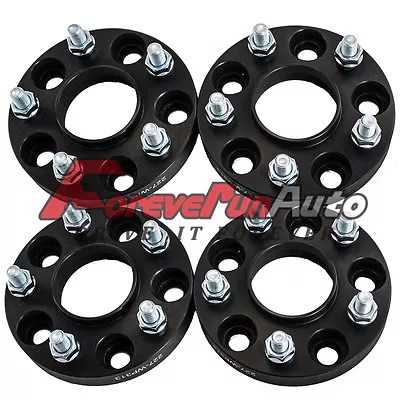 4PC 20mm 5x4.5 Black Hubcentric Wheel Spacers Adapters 12x1.5 Studs For Hyundai • $56.90