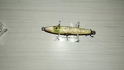 #534 Vintage Unmarked Unknown Wooden Surface Topwater Fishing Lure Great Color  • $5.99