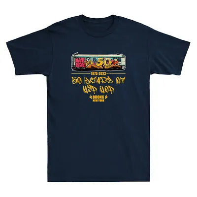 50 Years Of Hip Hop 50th Anniversary Retro Graffiti Graphic Vintage Mens T-Shirt • $29.69