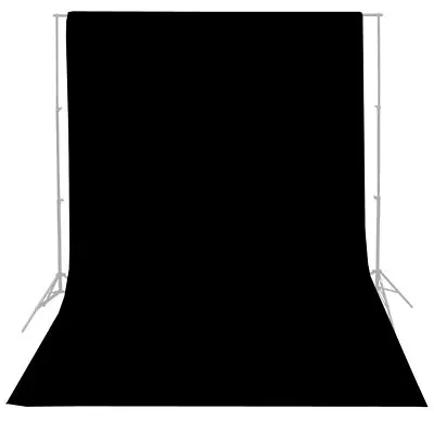 10ft X 10ft Seamless Black Muslin Backdrop Photo Studio Background New 1010B • $28.99