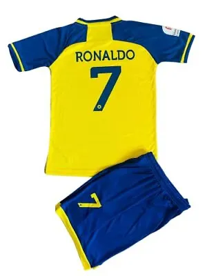 1 Stop Soccer Ronaldo CR7 Jersey Kids Uniform AL NASSR Fc Saudi Arabia • $23.99