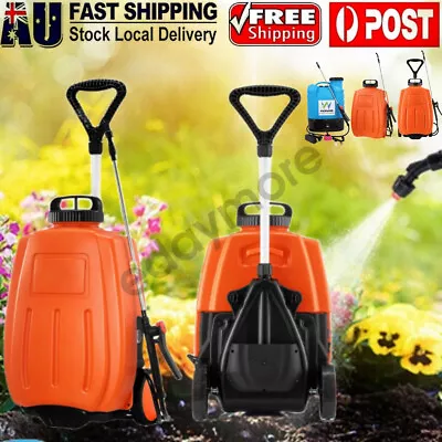 16L Electric Sprayer Trolley/Backpack Weed Boom Tank Farm Watering Rechargeable • $68.88