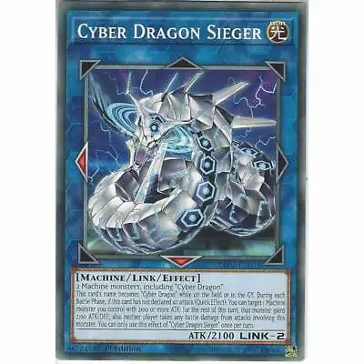 LDS2-EN034 Cyber Dragon Sieger | 1st Edition Common YuGiOh Trading Card TCG Link • £2.95