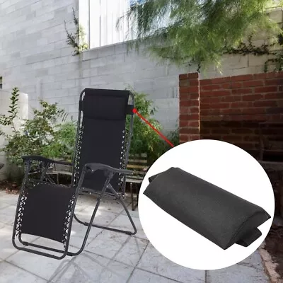 2pcs Headrest Cushion Head Pillow Garden Reclining Sun Lounge Chairs Removable • £5.29