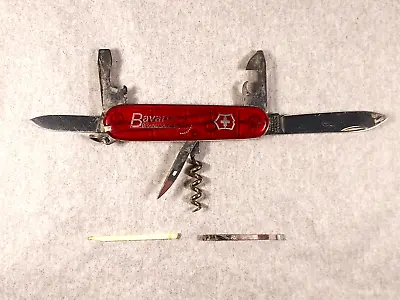 Vintage Victorinox Swiss Army Knife Red 8-Tool 10-Function Officer Suisse • $12.88