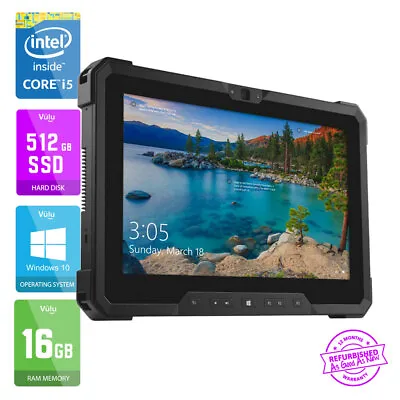Dell Latitude 7212 Rugged Extreme Tablet 11.6'' FHD | Intel I5 | 16GB | 512GB • £559.99