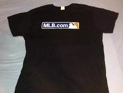 BRAND NEW Major League Baseball MLB MLB.COM Black Youth T-Shirt Fanfest L 2017 • $4.99