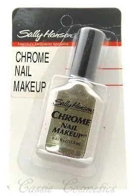 2 Bottles Metallic - Sally Hansen Chrome Nail Polish - White Pearl Chrome 39 • $18