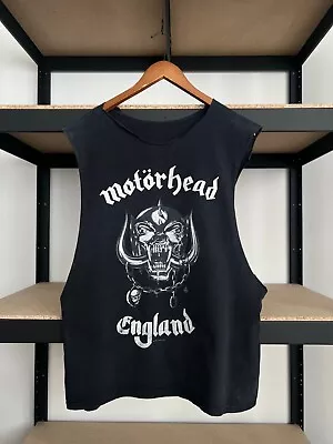 Vintage 2003 Motorhead England Lemmy Black Tank Top T-shirt • $55