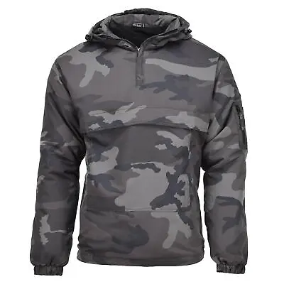 MIL-TEC Anorak Sports Jacket Lightweight CCE Night Camouflage Hooded Sportswear • $70.18