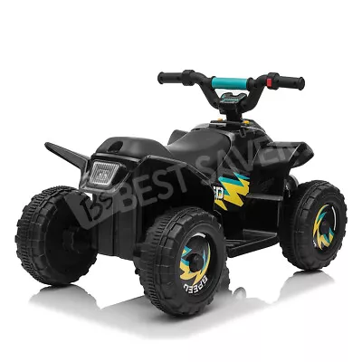 Kids Electric ATV Quad Ride On Car Toy Bike 4 Wheeler Rechargeable Battery Black • $89.75