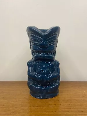 Blue Vintage Nautical Navy Blue Ceramic Tiki Mug • £10