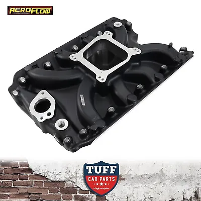 Aeroflow Low-Rise SNGL Plane Intake Manifold For Holden 304 308 VN Heads V8 BLK • $664.95