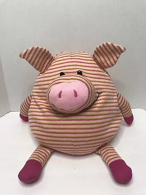Jay@Play Mushable Pot Bellies 10  Striped Pig Plush Squishy Micro-Bead Pillow • $9.99