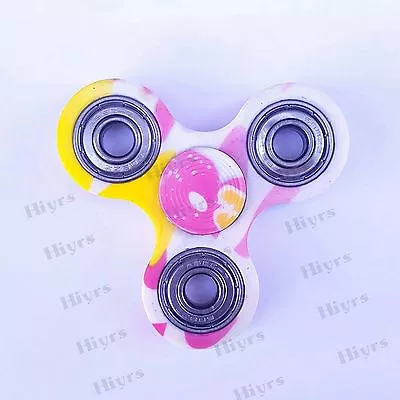 Kid Toy Fidget Spinner Hand Finger EDC Tri Metal Focus ADHD Gyro Desk Autism Toy • £6.95