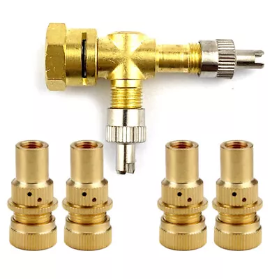 TPMS Valve Tee Adapter Debugging Car Tire Accessories Tyre Bleed Valves 3-way • $20.97