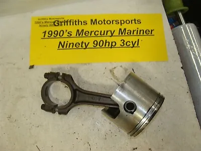 1990's Mercury Outboard NINETY 90hp 3cyl MARINER Piston Rod Rings Std Nice • $69