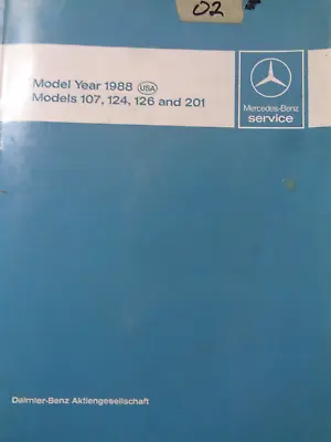 Mercedes-Benz OEM Service Manuals !988 107/124/126/201 • $25