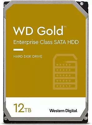 Western Digital 12TB WD Gold Enterprise Class Internal Hard Drive - 3.5' SATA 6G • $637