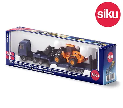 £24.99 • Buy Siku 1790 MAN Truck HGV Low Loader + JCB Loading Shovel Die-Cast Model Toy