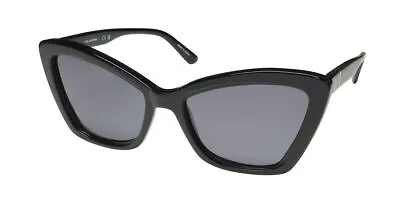 New Karl Lagerfeld 6105s Sunglasses Womens Plastic Full-rim 001 Cat Eye Black • $79.95