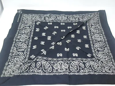 Black & White Paisley Pattern Print Square Scarf  • £4.99