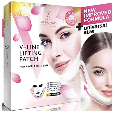 $14.97 • Buy V Line Mask Neck Mask Face Lift V Lifting Chin Up Patch Double Chin Reducer 