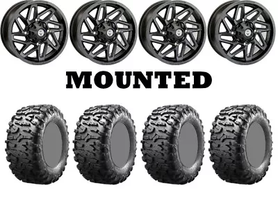 Kit 4 Maxxis Bighorn 3.0 Tires 26x9-14 On Moose 361X Matte Black Wheels FXT • $1308.74