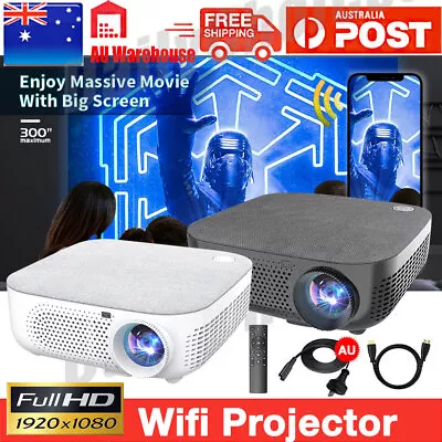 $205.85 • Buy Portable HD 1080P 4K Bluetooth Wifi Projector Android Video Movie Home Theater