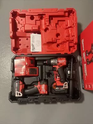 New Milwaukee M18 2-Tool Combo Kit 1/2” Hammer Drill/Driver & 1/4”Impact Driver • $340