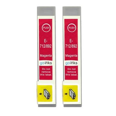 £6.40 • Buy 2 Magenta Ink Cartridges For Epson Stylus CX4300, DX4400, DX7000F, DX7450, SX205