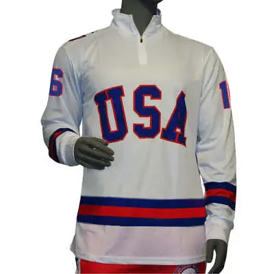 Mark Pavelich USA Hockey Miracle On Ice 1980 Official 1/4 Zip Pullover • $32.50