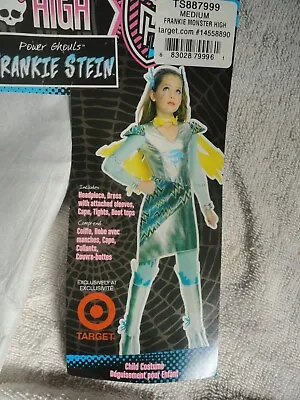 Rubie's Girl's Monster High Frankie Stein Costume Size Medium 8-10 • $25.99