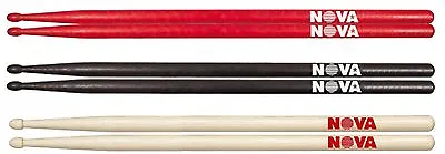 1 Pair Vic Firth NOVA 2B Drumsticks - Choice Of Red Black Or Natural Finish • $14.31