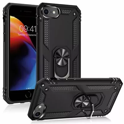 For Apple IPhone SE 2022 3rd Generation Ring Case Kickstand Shockproof Cover  • £3.99