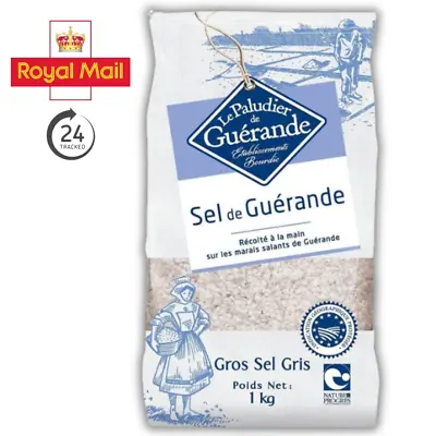 CELTIC SEA SALT COARSE SEL DE GUERANDE GROS GRIS 1 Kg - Free P&P RM Tracked24 • £9.49