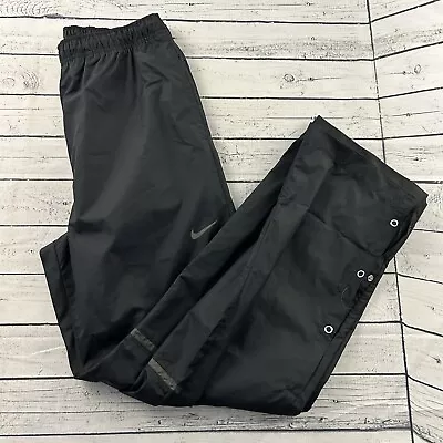 Nike Golf Rain Side Snap Button Golf Pants Men's Medium Black • $32.39