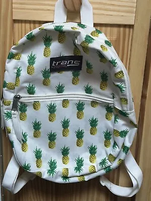 Jansport TRANS Half Pint Mini Backpack Bag  Adjustable Straps Pineapple • $18