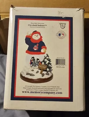 Cleveland Indians Snowfight Snowman Snowglobe Memory Company MLB  • $60