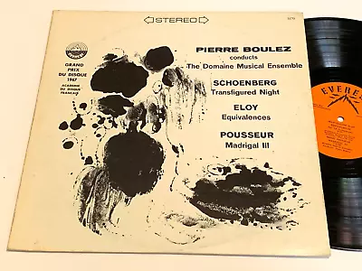 SCHOENBERG NM Eloy Pousseur Pierre Boulez Domaine Musical Ensemble Everest 3170 • $19.95