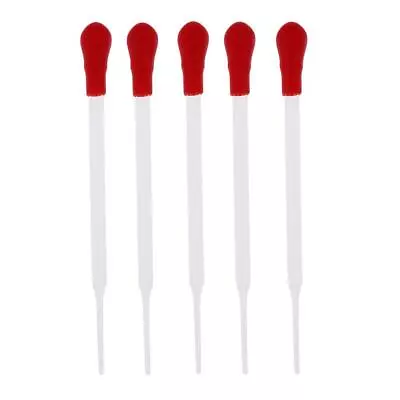 5pc 17cm Long Glass Experiment  Pipette Dropper Transfer Lab Supplies • $6.59