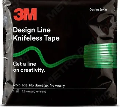 3M Knifeless New Design Line Vinyl Wrap Cutting Tape 50 Meter 1/8 X164 Ft       • $36