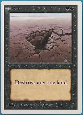 Sinkhole Unlimited PLD Black Common MAGIC GATHERING CARD (ID# 458793) ABUGames • $21.69